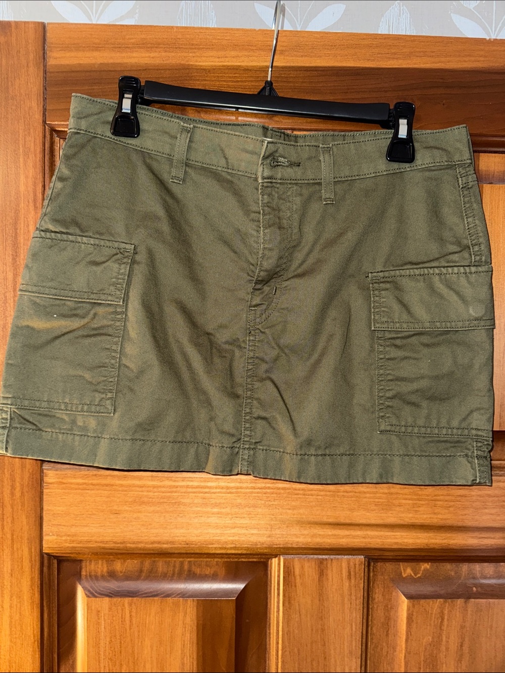 Levi's Olive Green Mini Cargo Skirt